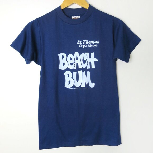 Vintage 70s Beach Bum St.Thomas Virgin Islands Tee - Picture 1 of 6